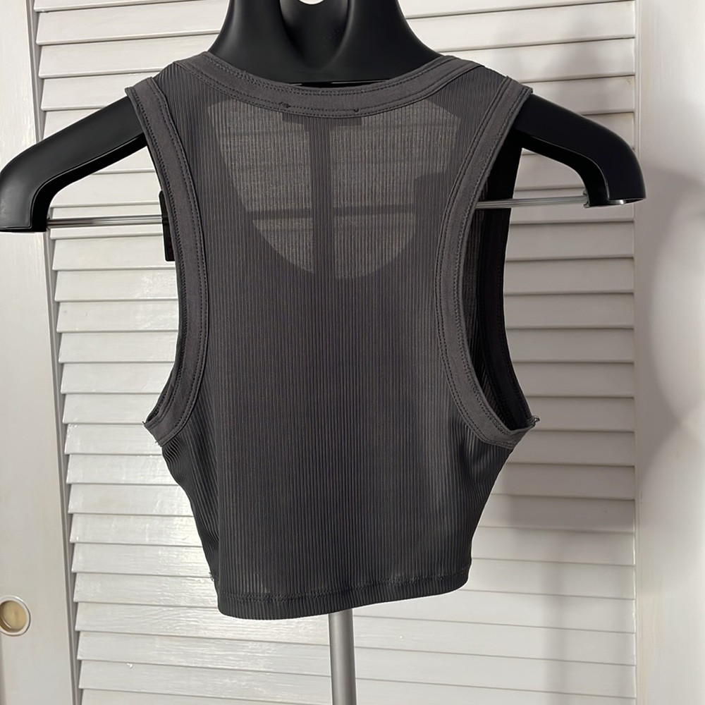 Zara bundle Crop tops S (White&Stonegrey) - Picture 6 of 7